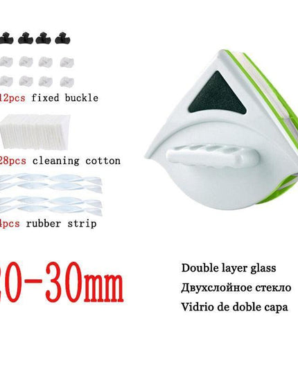 Magnetic Window Cleaning Tool with Safety Features: Achieve Crystal-Clear Double-Glazed Surfaces Effortlessly