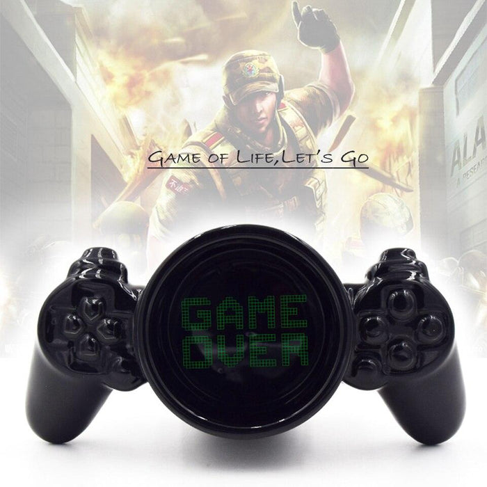 Game Over Retro Controller Ceramic Gaming Mug - Ideal for Gamers