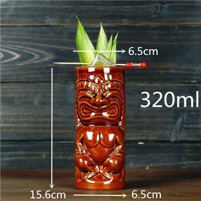 Stylish 450ml Tiki Mug for Cocktails, Beer, and Wine Enthusiasts