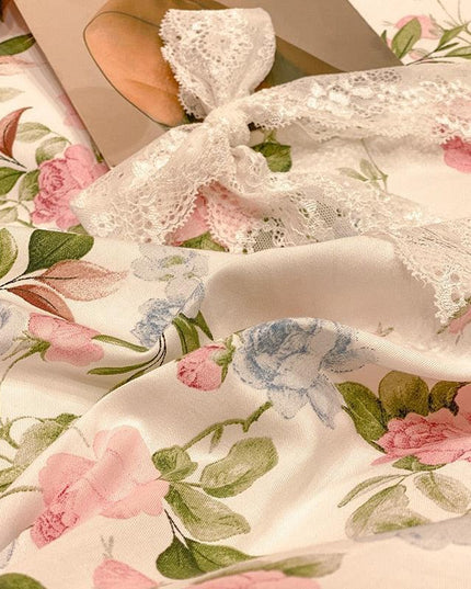 Chic Botanical Cotton Pillowcase Duo for King-Sized Pillows