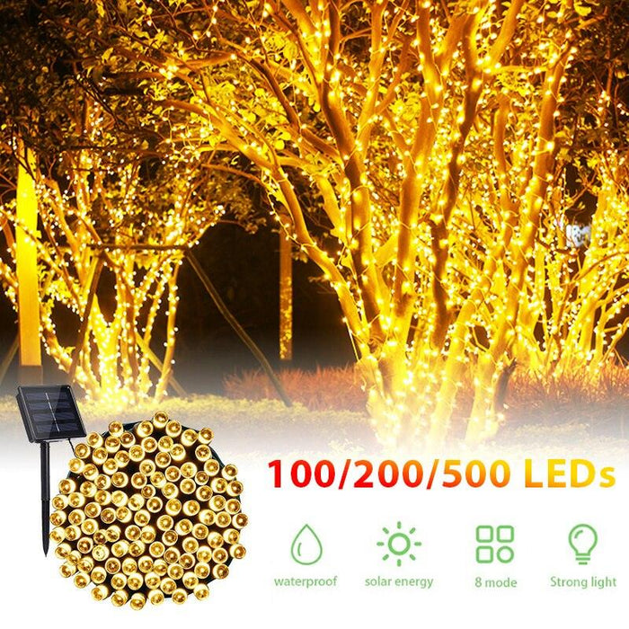 Enchanting Solar-Powered Fairy Lights for Magical Outdoor Atmosphere