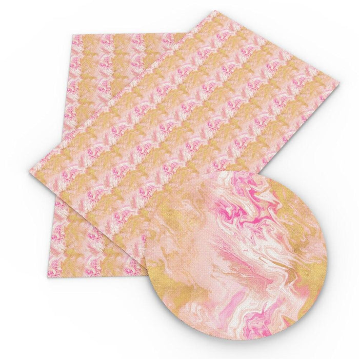 Floral Elegance Synthetic Leather Crafting Sheets - Creative Essentials