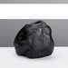 Zen-Inspired Small Black Stone Vase for Serene Home Ambiance