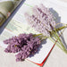 Lavender Bliss 6-Piece Artificial Flower Bouquet Wall Decor Set for Elegant Homes