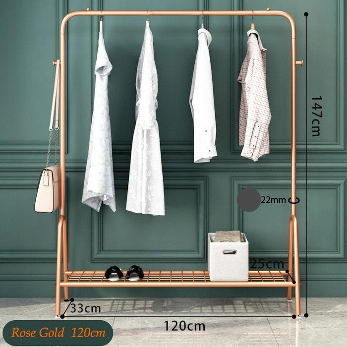 Versatile Steel Coat Rack with Balcony Drying Capability