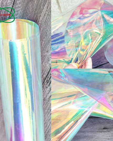 Iridescent Rainbow Holographic Crafting Vinyl - Sparkle Up Your DIY Projects