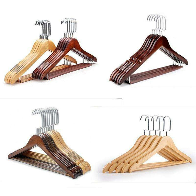 Revolutionary 360-Degree Rotating Lotus Wood Hangers - Ultimate Closet Organization Solution
