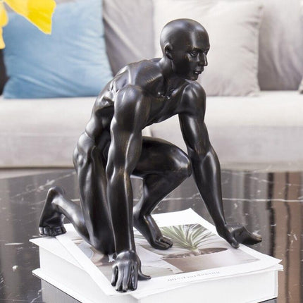 Sophisticated Bronze Resin Art Piece for Stylish Home Décor