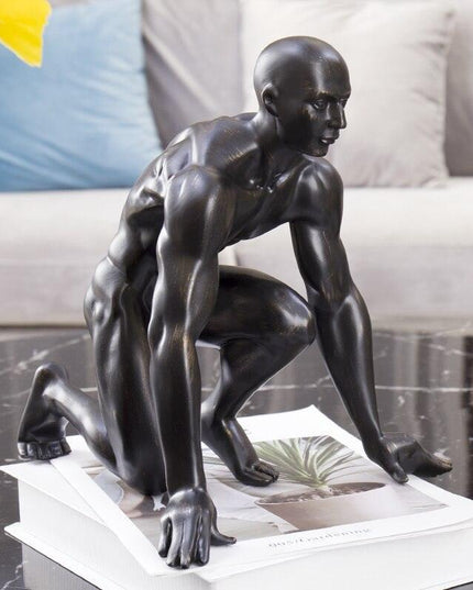 Sophisticated Bronze Resin Art Piece for Stylish Home Décor