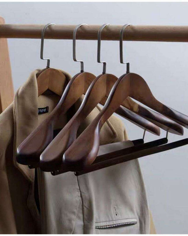 Elegant Faux Leather Closet Organizer Hangers