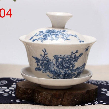 Zen Harmony Exquisite Hand-Painted Porcelain Tea Set - Limited Edition Collection