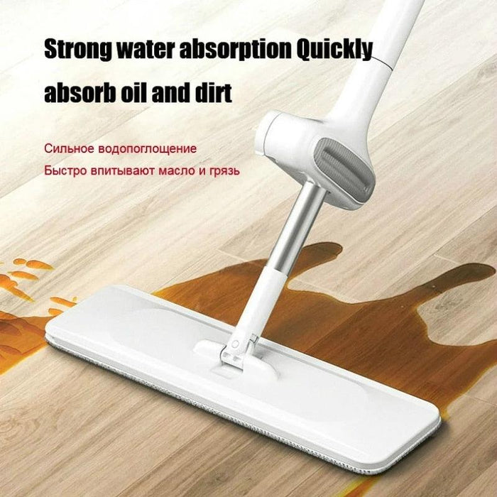Effortless Cleaning Solution for Floors and Tiles - Innovative Squeeze and Wring Mop