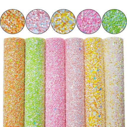 Glittering Chunky PU Leatherette: The Ultimate DIY Crafting Companion