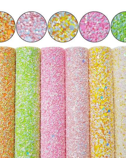 Glittering Chunky PU Leatherette: The Ultimate DIY Crafting Companion