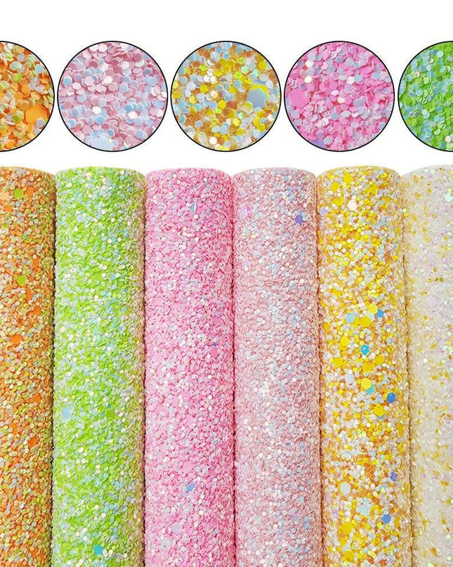 Glittering Chunky PU Leatherette: The Ultimate DIY Crafting Companion