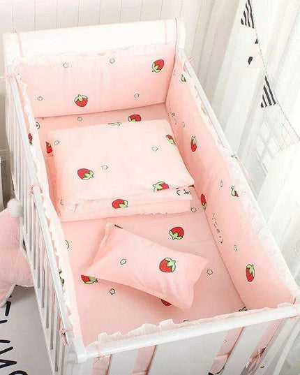 Snug Cotton Nursery Bedding Bundle with Bumpers and Sheet | Assorted Sizes & Shades