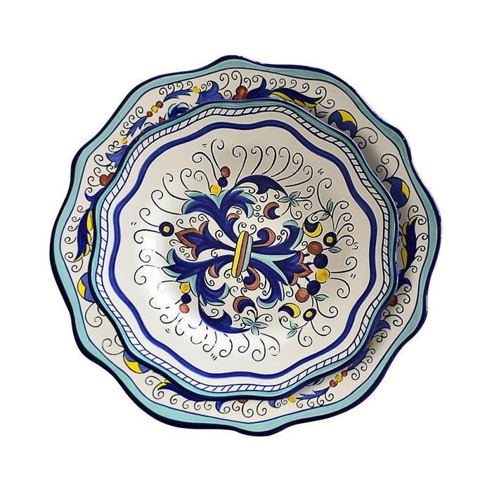 Elevate Your Dining Experience with Opulent Handcrafted Ceramic Dinner Plate Set