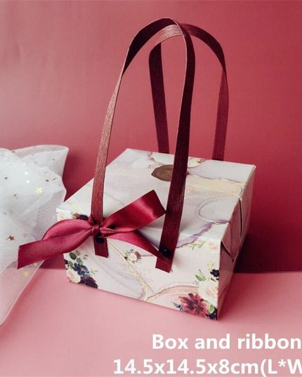 Chic Customizable Cake Box Set of 5 for Special Celebrations