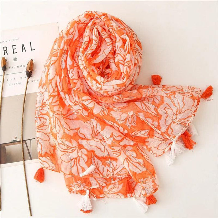 Luxurious Blue Porcelain Cashmere Blend Shawl - The Perfect Accessory for Any Occasion
