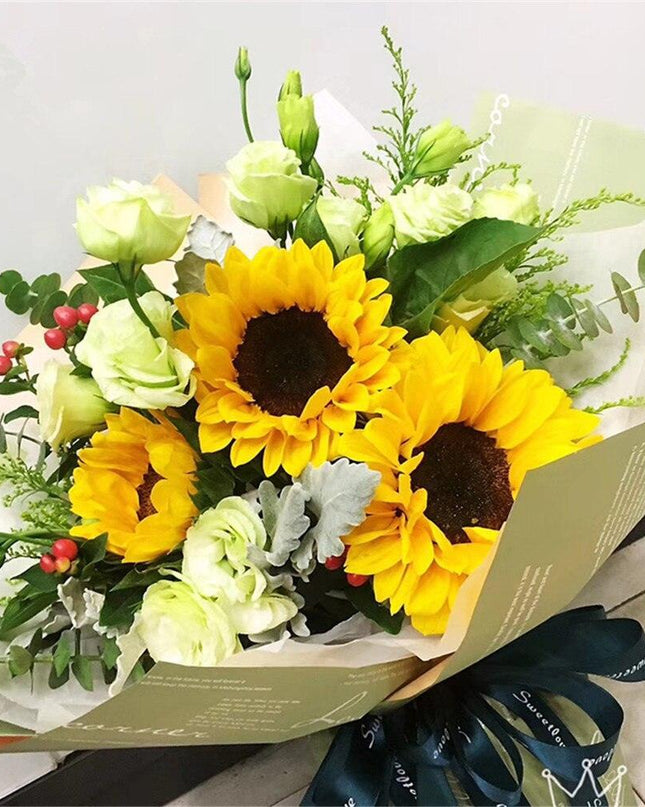 Elegant Floral Alphabet Gift Wrap Collection - Premium Waterproof Crafting Kit - Korean Design Essentials