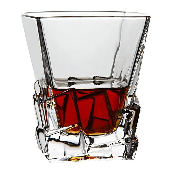 Luxury Crystal Whiskey Glasses Set - Elegant Scotch & Wine Glassware Collection