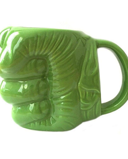 Hulk Smash! 3D Green Fist Anime Mug - Unique Ceramic Hot Drink Cup