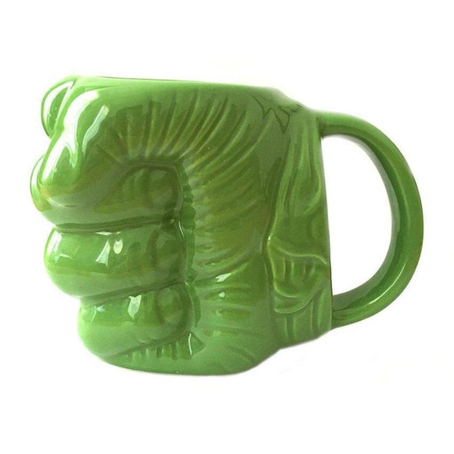 Hulk Smash! 3D Green Fist Anime Mug - Unique Ceramic Hot Drink Cup