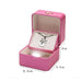 LED Illuminated Ring Presentation Box with Customizable Colors | Deluxe Jewelry Showcase Stand