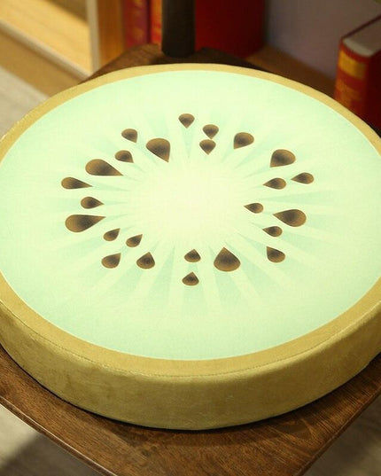 Fruity Fun Plush Cushion Set - Watermelon, Kiwi, Lemon Decorative Trio