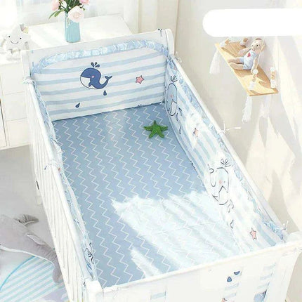 Newborn's Comfy Cotton Crib Bedding Collection - 5-Piece Bundle for Peaceful Sleep