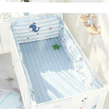 5-Piece Cotton Luxury Baby Crib Bedding Set for Deluxe Slumber