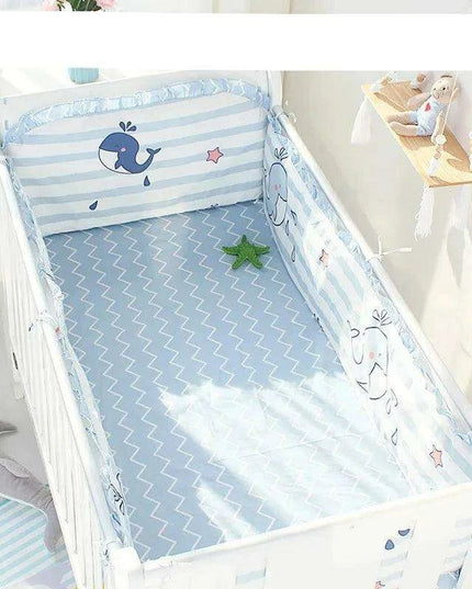 5-Piece Cotton Luxury Baby Crib Bedding Set for Deluxe Slumber