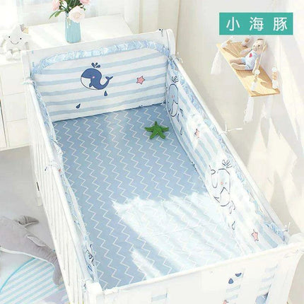 Snug Cotton Nursery Bedding Bundle with Bumpers and Sheet | Assorted Sizes & Shades
