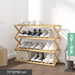 Bamboo Shoe Rack: Elegant Storage Solution with Enhanced Visibility