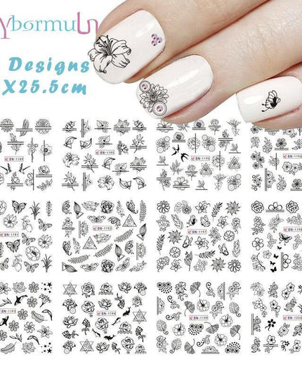 Winter Wonderland Russian Nail Art Decals
