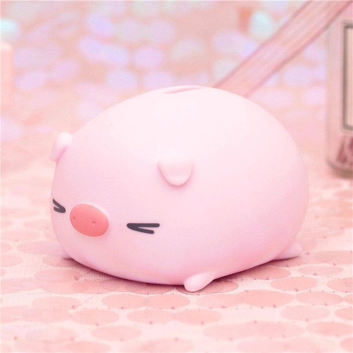 Cute Cartoon Piggy Bank - Squeaky Money Coin Box