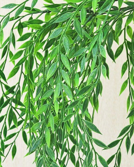 Tranquil Beauty: Lifelike Willow Leaf Bouquet for Elegant Home Decor