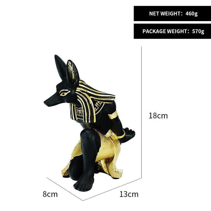 Anubis Wine Rack Sculpture - Stunning Resin Art Piece for Wine Connoisseurs and Culture Enthusiasts