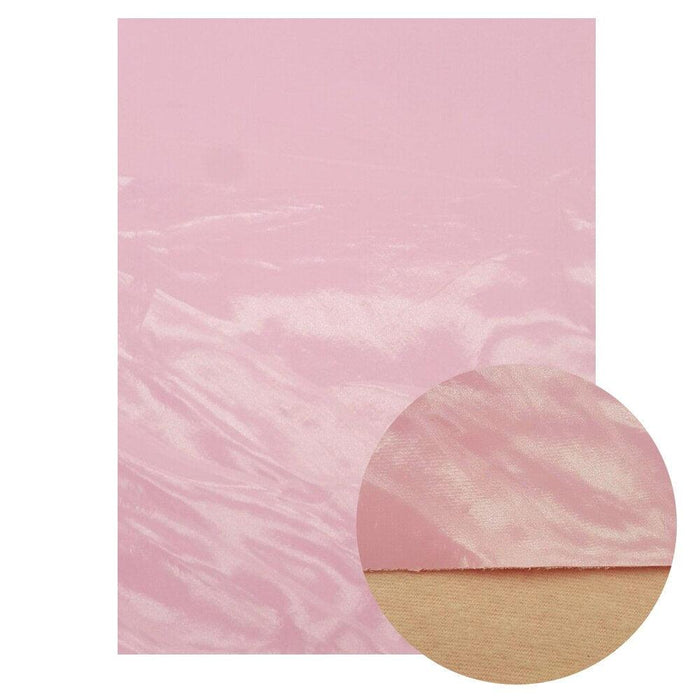 Sparkling Pink Holographic Heart Glitter Fabric - Premium Crafting Delight