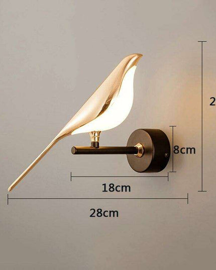 Elegant Gold Rotating LED Wall Lamp - Modern Lighting Solution for Bedrooms