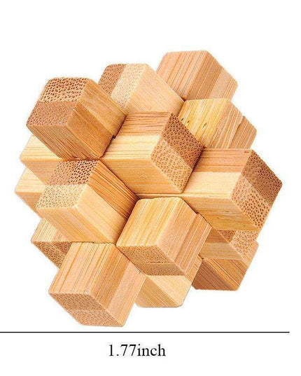 Engaging Wooden Lu Ban Lock Puzzle: A Stimulating Brain Teaser for All Ages – Boost Cognitive Skills and Problem-Solving Abilities