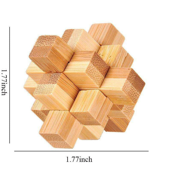 Engaging Wooden Lu Ban Lock Puzzle: A Stimulating Brain Teaser for All Ages – Boost Cognitive Skills and Problem-Solving Abilities