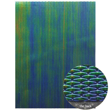 Lustrous Green Glitter Snake Skin Faux Leather Bow Crafting Kit