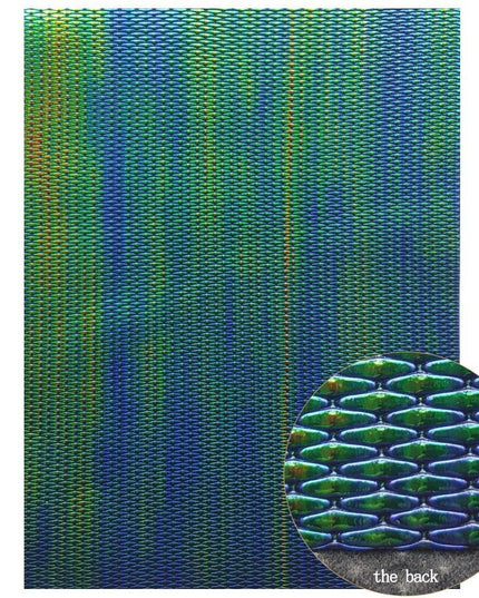 Lustrous Green Glitter Snake Skin Faux Leather Bow Crafting Kit