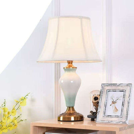 Modern Elegance Table Lamp with Soft Fabric Shade - Transform Your Living Space
