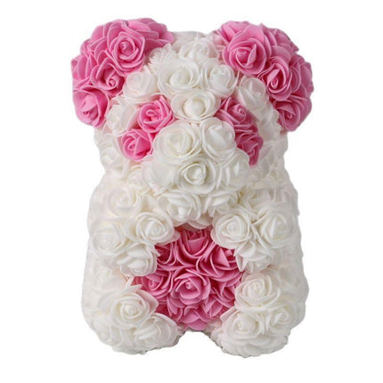 Elegant Teddy Rose Bear with Artificial Blooms - Perfect Gift for Cherished Moments