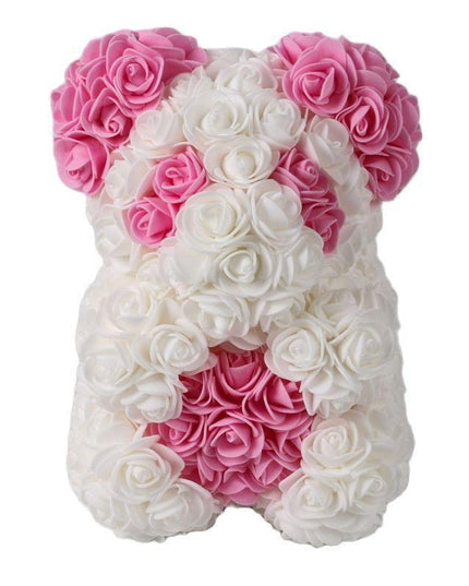 Elegant Teddy Rose Bear with Artificial Blooms - Perfect Gift for Cherished Moments