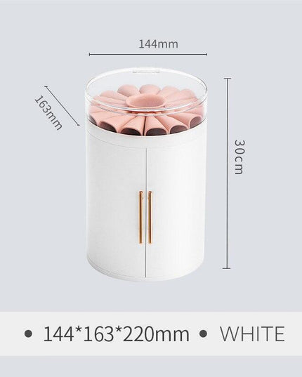 Elegant Dual-Door 4-Tier Jewelry Storage Box