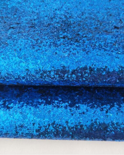 Sparkling Chunky Glitter Faux Leather Sheet - Ideal for Creative DIY Projects