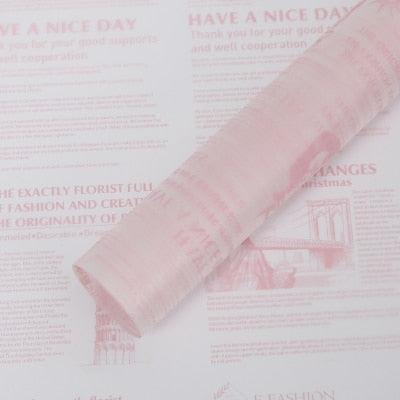 Alphabetical Elegance Tissue Paper Set for Bouquet Wrapping and Gift Presentation